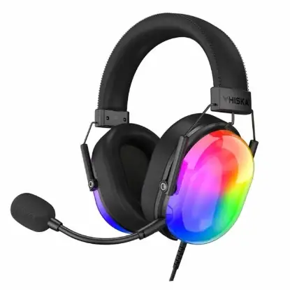 نمایش جزئیات هدفون با سیم گیمینگ هیسکا مدل GHR-07