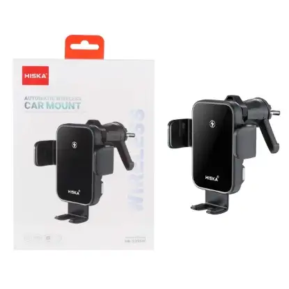 نمایش جزئیات پایه نگهدارنده و شارژر بی سیم گوشی موبایل دریچه کولری هیسکا مدل HK-2355W