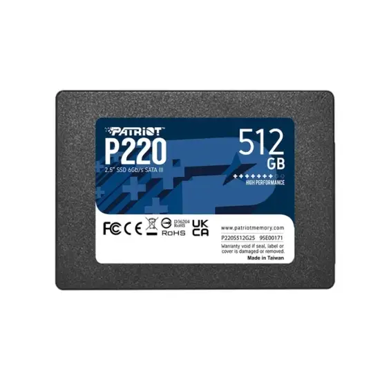 تصویر اس اس دی پتریوت مدل P220 ظرفیت 512 گیگابایت