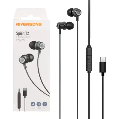 نمایش جزئیات هندزفری باسیم ریورسانگ با پورت USB-C مدل Spirit T2 EA273
