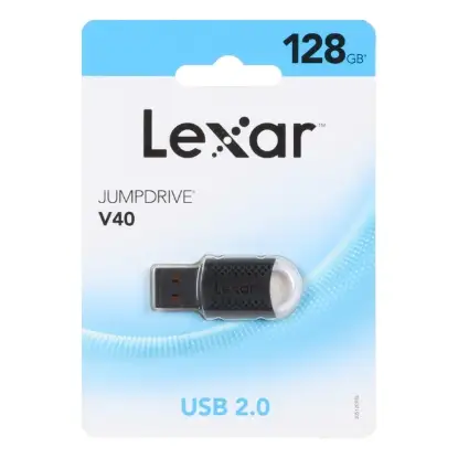 نمایش جزئیات فلش مموری لکسار مدل JUMPDRIVE V40 USB2.0 ظرفیت 128 گیگابایت