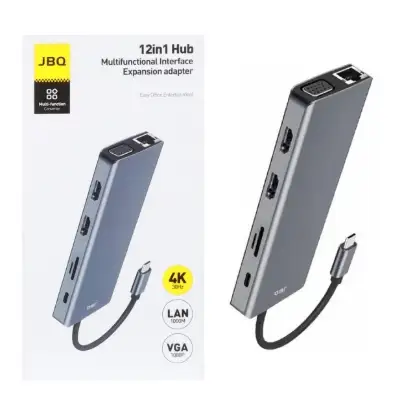 نمایش جزئیات هاب 12 پورت جی بی کیو مدل HD-1201