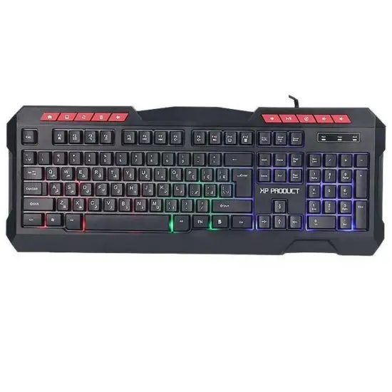 تصویر کیبورد با سیم گیمینگ ایکس پی پروداکت مدل XP-12700R