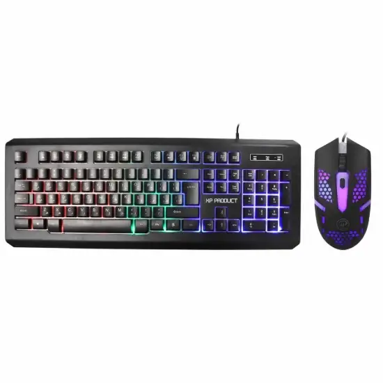 تصویر کیبورد و ماوس باسیم گیمینگ ایکس پی پروداکت مدل XP-12300R