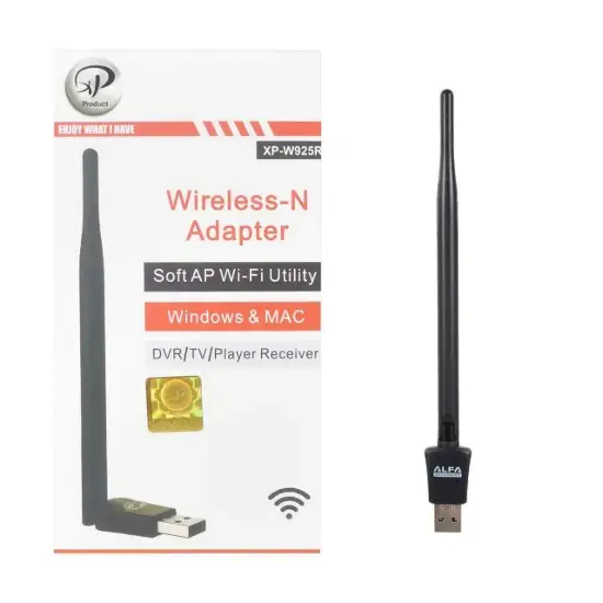 تصویر کارت شبکه بی سیم USB 2.0 آنتن دار ایکس پی پروداکت مدل XP-W925R
