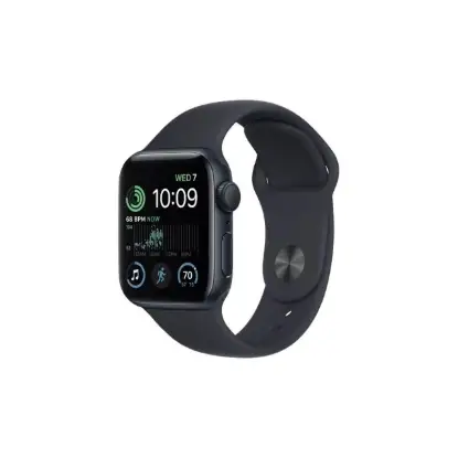 نمایش جزئیات ساعت هوشمند اپل واچ مدل Series SE 2025 Midnight Al Midnight SB 44mm  