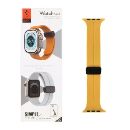 نمایش جزئیات بند اپل واچ سیلیکونی مگنتی اورجینال اسپیگن مدل SIMPLE سایز 38/40/41 میلیمتری