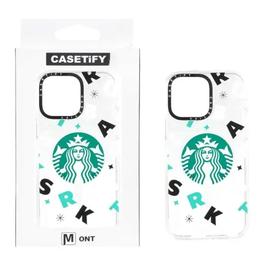 تصویر قاب گوشی موبایل کیس تیفای مدل استارباکس شفاف مگ سیف دار