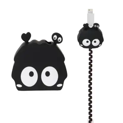 نمایش جزئیات محافظ کابل و شارژر اپل 120 وات مدل سیلیکونی عروسکی