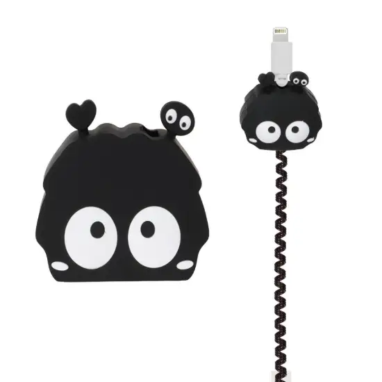 تصویر محافظ کابل و شارژر اپل 120 وات مدل سیلیکونی عروسکی