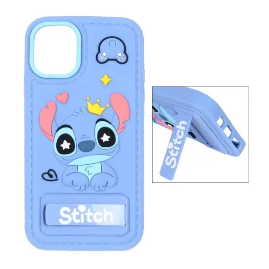 تصویر قاب گوشی موبایل سیلیکونی مدل Stitch استندشو