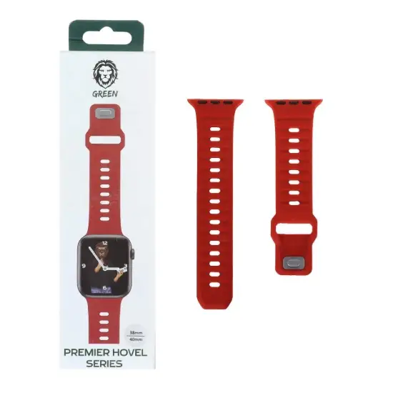 تصویر بند اپل واچ سیلیکونی گرین لاین مدل Premier Hovel سایز 38/40/41 میلیمتری
