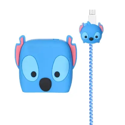 نمایش جزئیات محافظ کابل و شارژر شیائومی 67 وات مدل سیلیکونی عروسکی Stitch