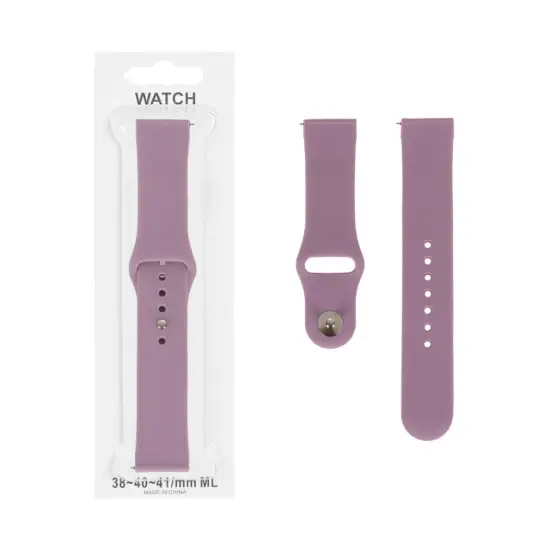 تصویر بند ساعت سیلیکونی سایز 22 میلی متر