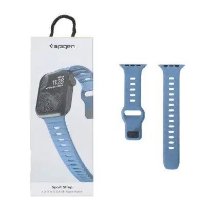 نمایش جزئیات بند ساعت هوشمند سیلیکونی اسپیگن مدل Sport Strap سایز 38/40/41 میلیمتری