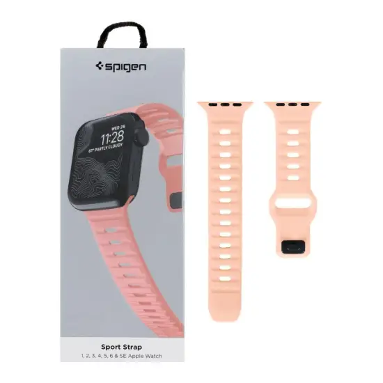 تصویر بند اپل واچ اورجینال اسپیگن مدل Sport Strap سایز 42/44/45/46/49 میلیمتری