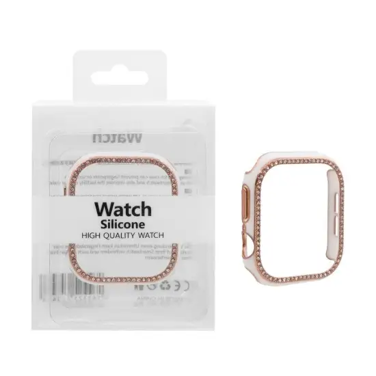 تصویر کاور اپل واچ مای کیس مدل S10 نگین دار سایز 46 میلیمتری