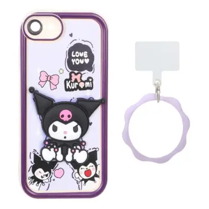 نمایش جزئیات قاب گوشی موبایل Solid Case مدل عروسک کرومی پاپیونی برجسته النگویی