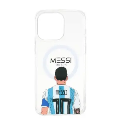 نمایش جزئیات قاب گوشی موبایل مدل مینیمال فوتبالیست دور ژله ای مگ سیف دار