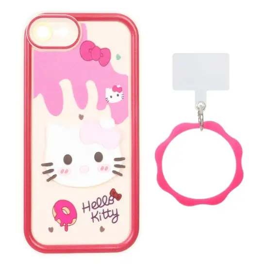 تصویر قاب گوشی موبایل Solid Case مدل عروسک کیتی برجسته النگویی