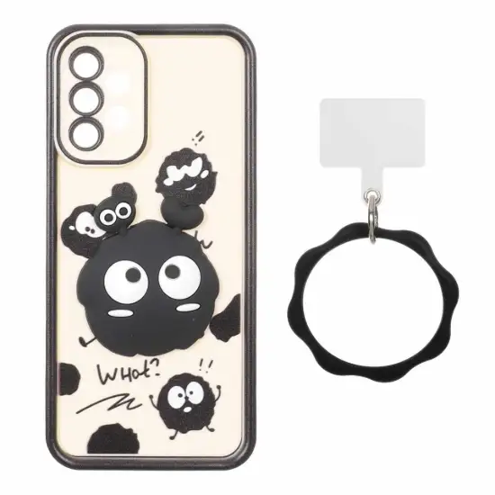 تصویر قاب گوشی موبایل Solid Case مدل میکروب هپل عروسک برجسته النگویی 