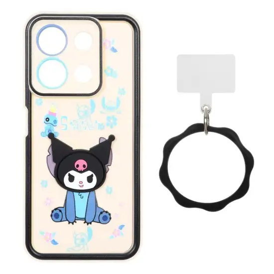 تصویر قاب گوشی موبایل Solid Case مدل کرومی تک عروسک برجسته النگویی