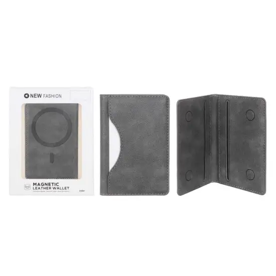 تصویر جاکارتی چرمی دور دوخت مدل Magnetic مگ سیف دار