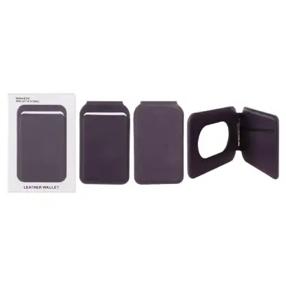 نمایش جزئیات جاکارتی چرمی اپل مگ سیف دار استند شو