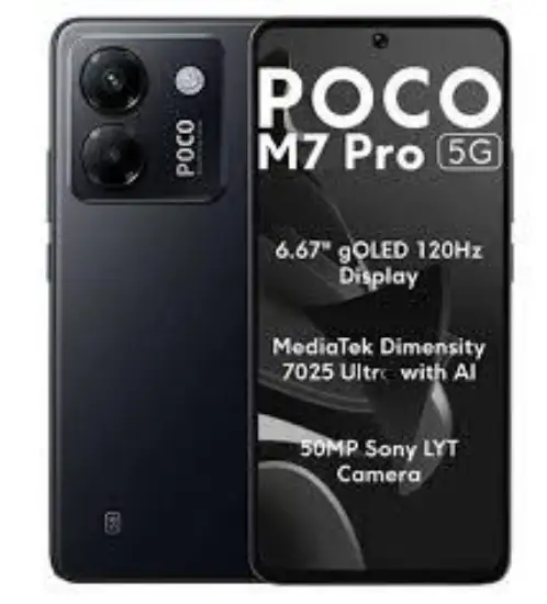 تصویر گوشی موبایل شیائومی مدل Poco M7 Pro 5G دو سیم کارت ظرفیت 256 گیگابایت و رم 8 گیگابایت