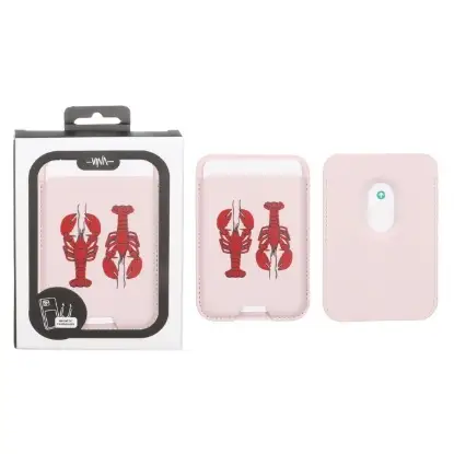 نمایش جزئیات جاکارتی چرمی وینا مدل دو خرچنگ مگ سیف دار