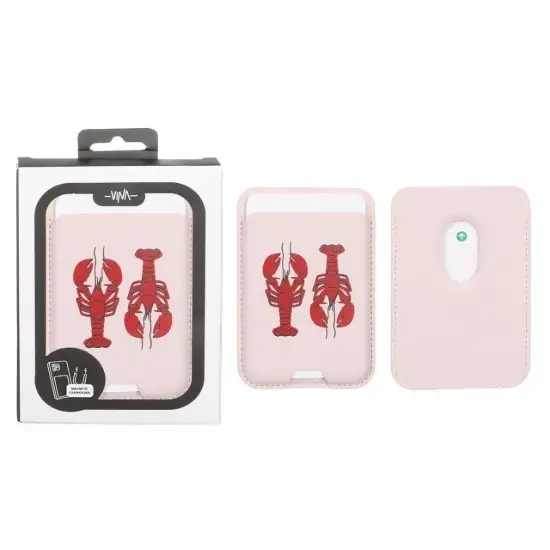 تصویر جاکارتی چرمی وینا مدل دو خرچنگ مگ سیف دار