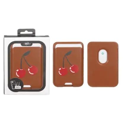 نمایش جزئیات جاکارتی چرمی وینا مدل گیلاس مگ سیف دار