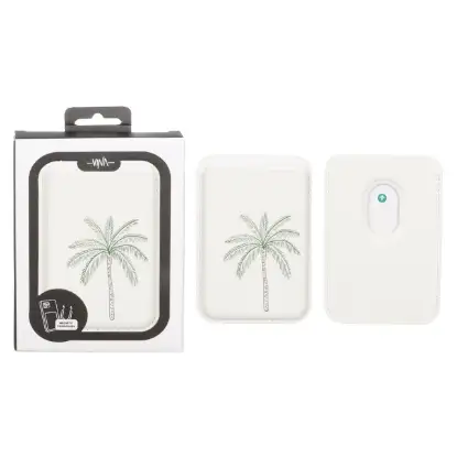 نمایش جزئیات جاکارتی چرمی وینا مدل نخل مگ سیف دار