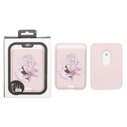 نمایش جزئیات جاکارتی چرمی وینا مدل نارگیل مگ سیف دار