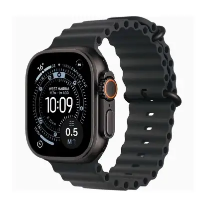 نمایش جزئیات ساعت هوشمند اپل واچ مدل Ultra 3 Black Ti Black Ocean Band - 49MM