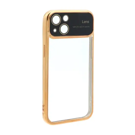 تصویر قاب گوشی موبایل مدل دور رنگی محافظ لنز شیشه ای