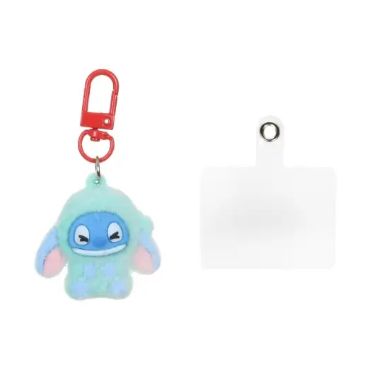 تصویر بند موبایل مدل عروسک لبوبو مخملی