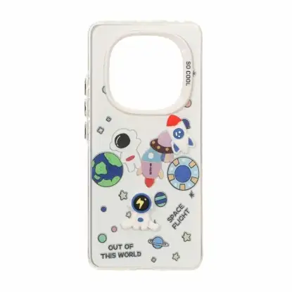 نمایش جزئیات قاب گوشی موبایل مدل SO COOL کارتونی عروسک برجسته Space Flight