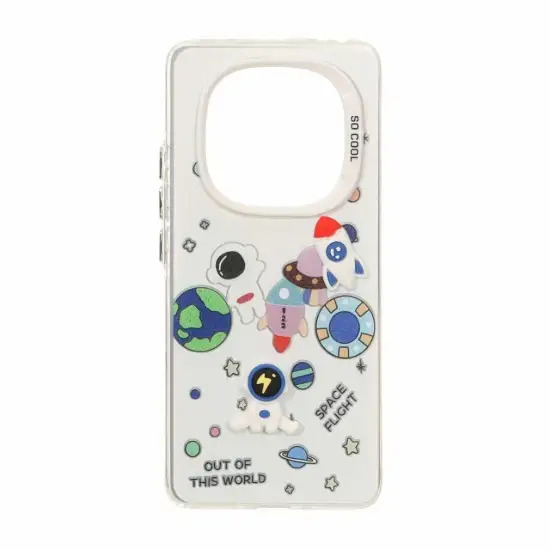تصویر قاب گوشی موبایل مدل SO COOL کارتونی عروسک برجسته Space Flight