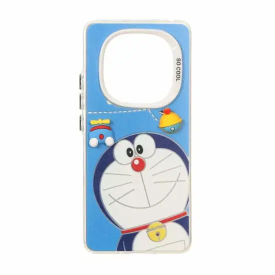 تصویر قاب گوشی موبایل مدل SO COOL کارتونی عروسک برجسته Doraemon