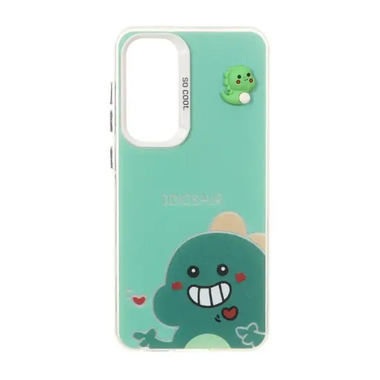 تصویر قاب گوشی موبایل مدل SO COOL کارتونی عروسک برجسته Dinosaur