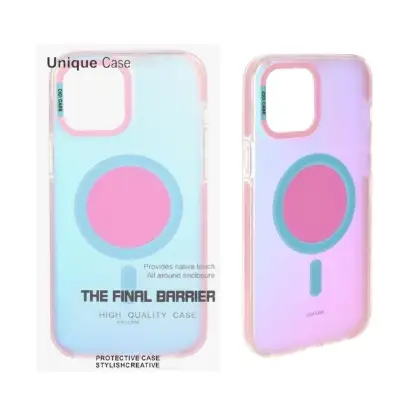 نمایش جزئیات قاب گوشی موبایل یونیک کیس مدل هولوگرامی مگ سیف دار