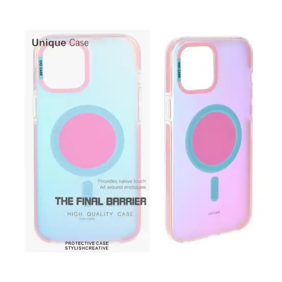 تصویر قاب گوشی موبایل یونیک کیس مدل هولوگرامی مگ سیف دار