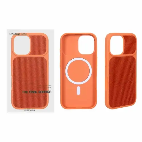 تصویر قاب گوشی موبایل یونیک کیس مدل شطرنجی مگ سیف دار طرح سوزنی