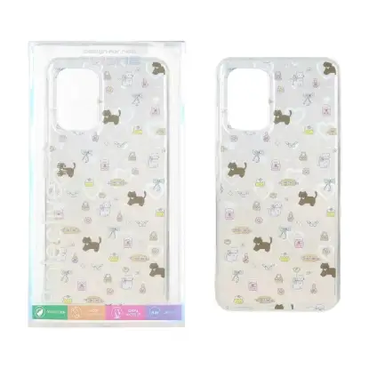 نمایش جزئیات قاب گوشی موبایل پشت سخت هولوگرامی دور ژله ای طرح Kitty