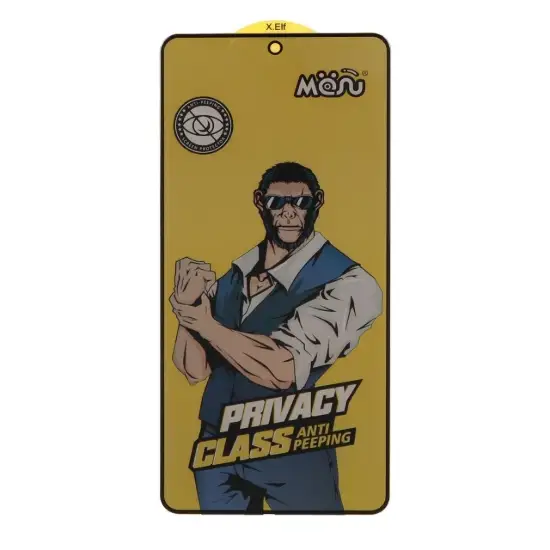 تصویر گلس گوشی موبایل شفاف مدل Full Cover Privacy anti Peeping 