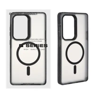 نمایش جزئیات قاب گوشی موبایل مجیک ماسک مدل Q-Series دور هاشور مگ سیف دار