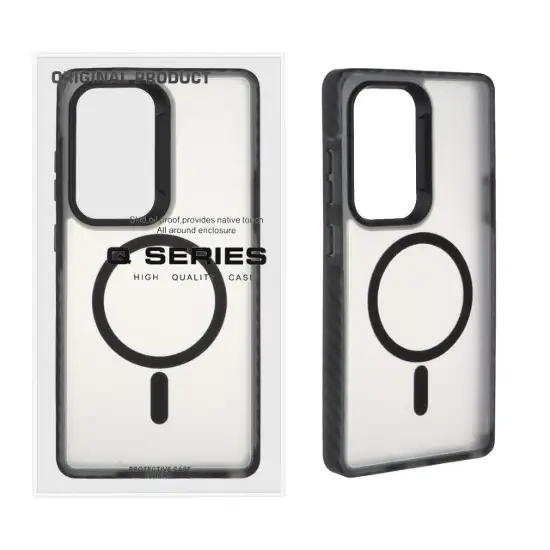 تصویر قاب گوشی موبایل مجیک ماسک مدل Q-Series دور هاشور مگ سیف دار