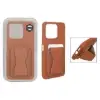 قاب گوشی موبایل چرمی مدل جاکارتی استندشو مگنتی مگ سیف دار - تصویر هشتم