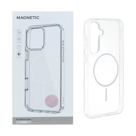 تصویر قاب گوشی موبایل مگنتیک مدل دور ژله ای مگ سیف دار رنگی